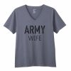 Army Wife Relaxed Jersey V-Neck T-Shirt