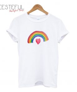 Rainbow Over Heart T-Shirt