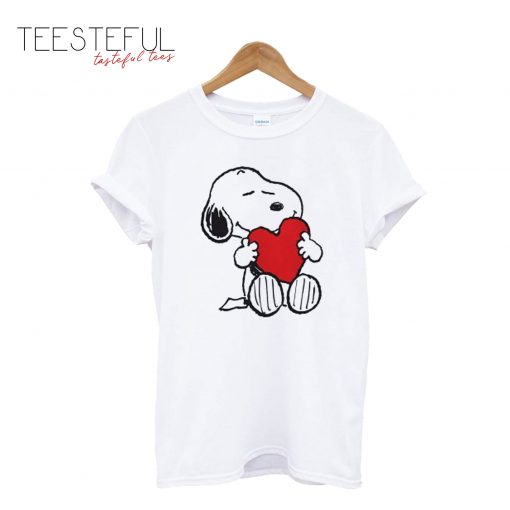 Snoopy Dog Heart Big Hug Love Peanuts T-Shirt
