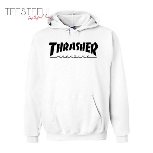 Thrasher Magazine White Hoodie