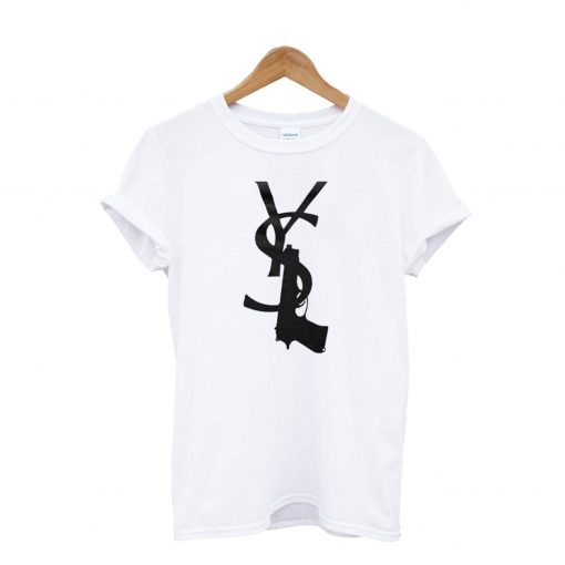 Yves Saint Laurent White Gun T-Shirt