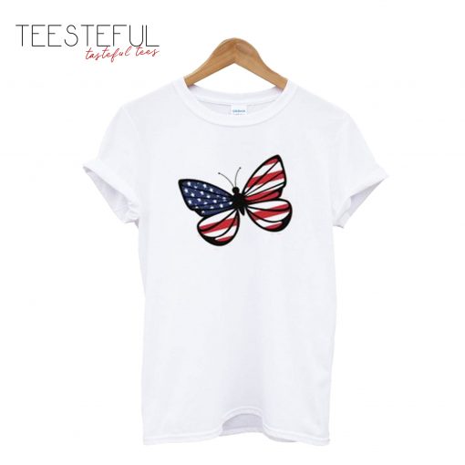 Fourth Of July Butterfly T-Shirt