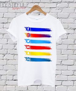 Social Media Icons T-Shirt