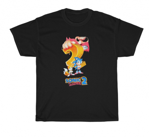 sonic the hedgehog 2 t-shirt thd