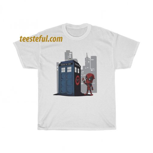 Deadpool Doctor Who T shirt thd