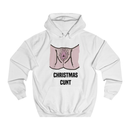 Adults Christmas Cunt Funny Christmas hoodie thd