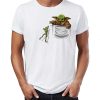 Pocket Baby Yoda Hunting Frog Star Wars T-Shirt THD