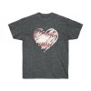 Baseball heart T Shirt thd