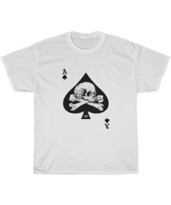 Ace of Spades Skull Poker Tee thd