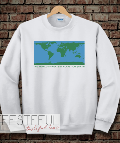 the world's greatest planet sweatshirt (white)