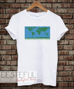 the world's greatest planet tshirt (white)