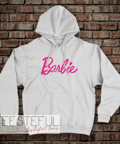 Barbie Logo White Hoodie