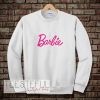Barbie Logo White Sweatshirt