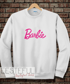 Barbie Logo White Sweatshirt