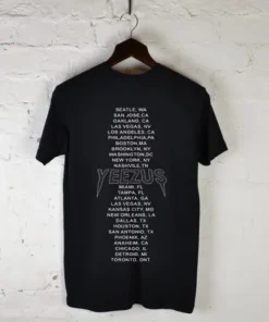 Yeezus Tour Merch Reaper Skull T-Shirt Back