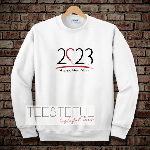 2023 Happy New year vector Sweatshirt TPKJ3