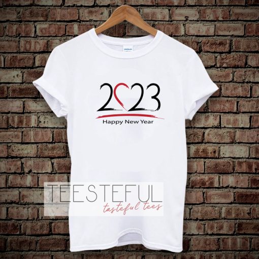 2023 Happy New year vector T-shirt TPKJ3