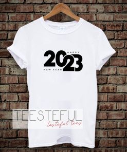 Logo happy new year 2023 T-shirt TPKJ3