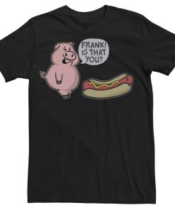 Men's Hot Dog Humor Graphic Tee TPKJ3